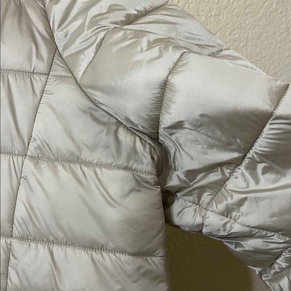 SAVE THE DUCK Reese Hooded Down Puffer Coat Neutral Women’s 3X - Picture 4 of 8
